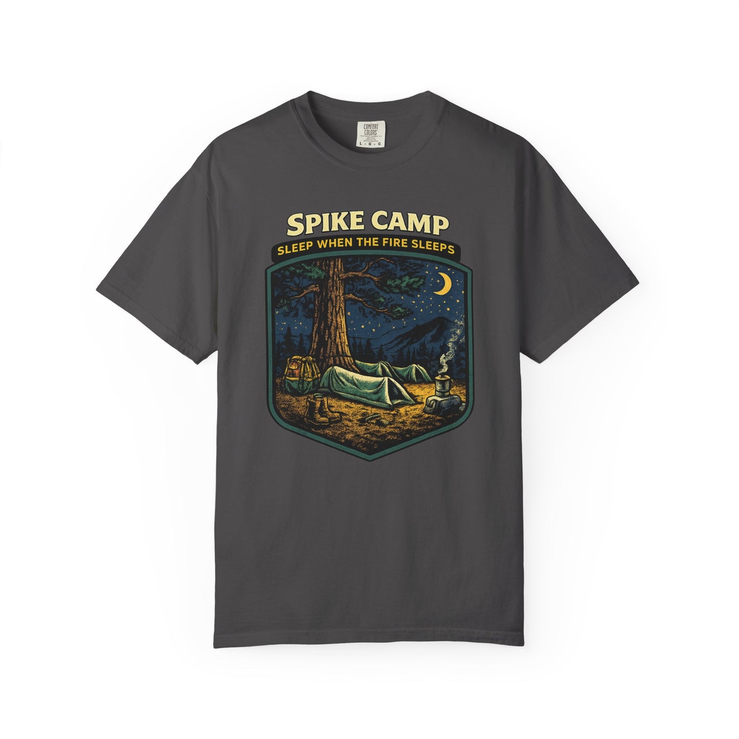 Spike Camp Sleep When the Fire Sleeps T-Shirt