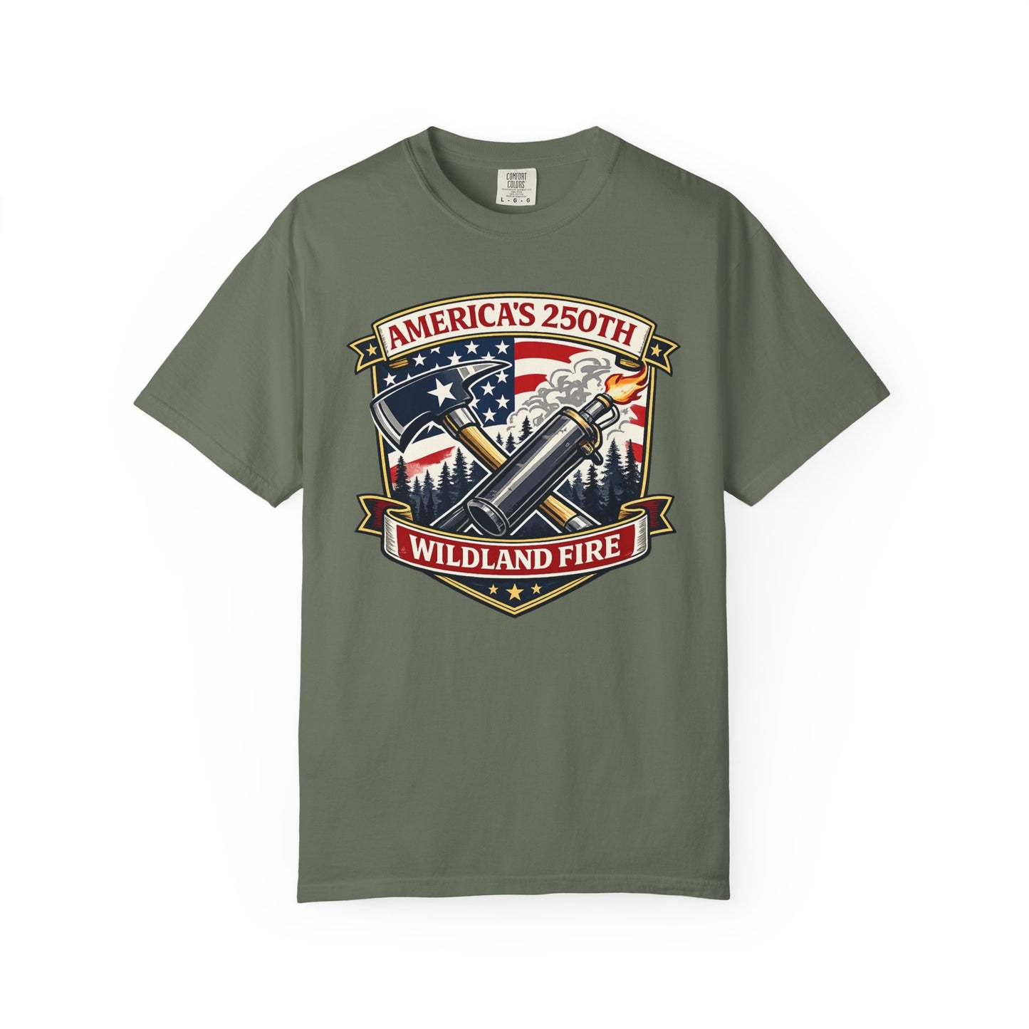 America's 250th Patriotic Firefighter T-Shirt