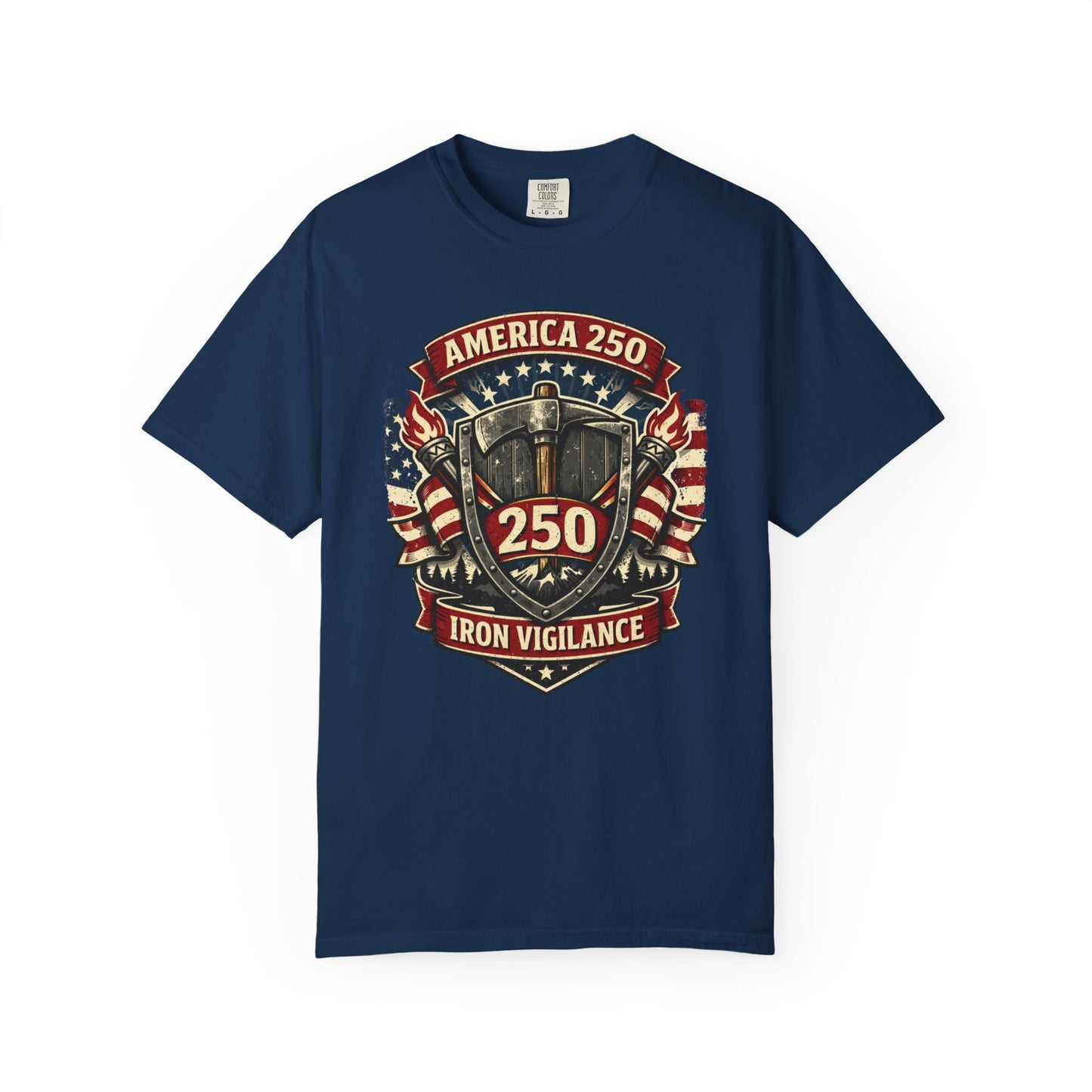 America 250 Shield Iron Vigilance T-Shirt