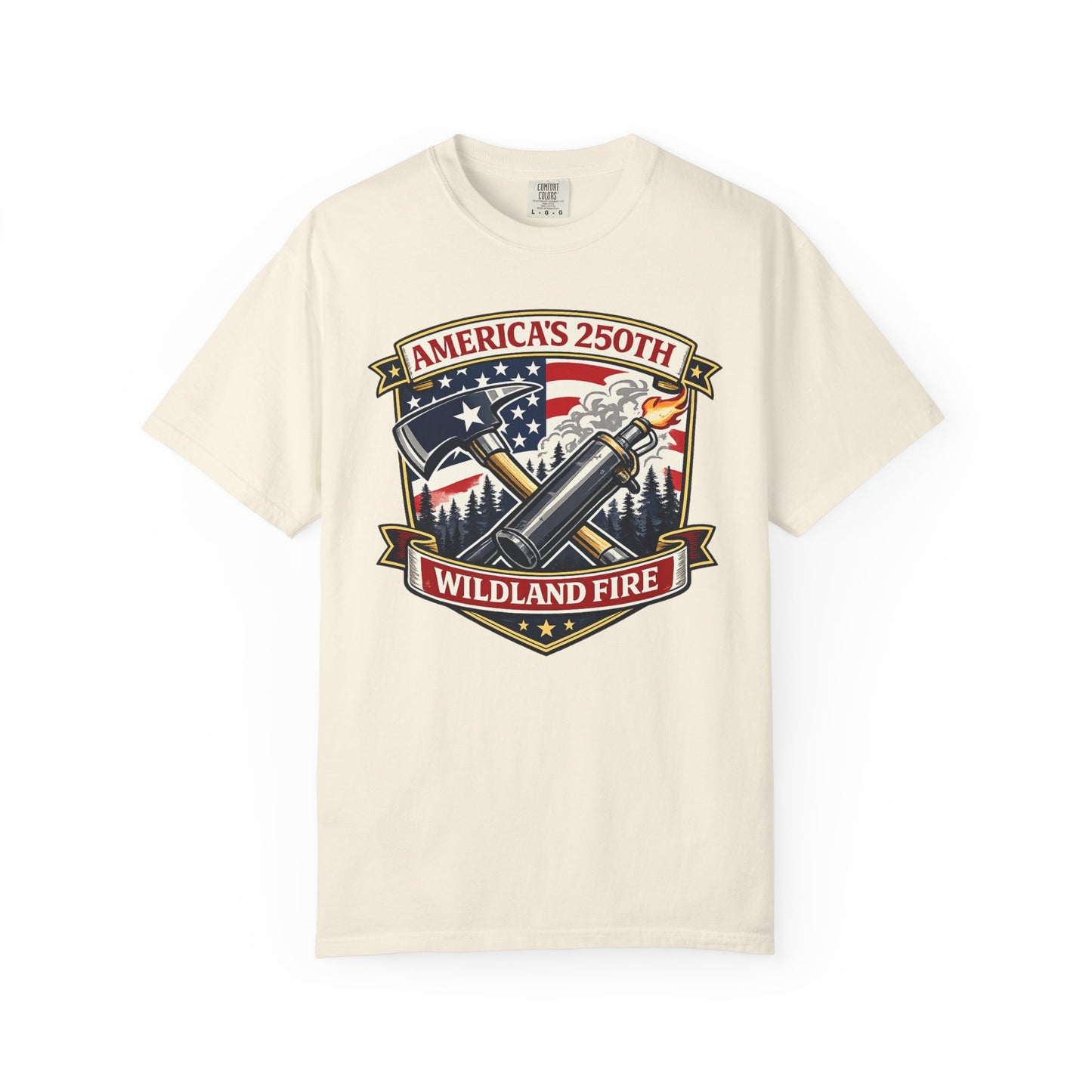 America's 250th Patriotic Firefighter T-Shirt