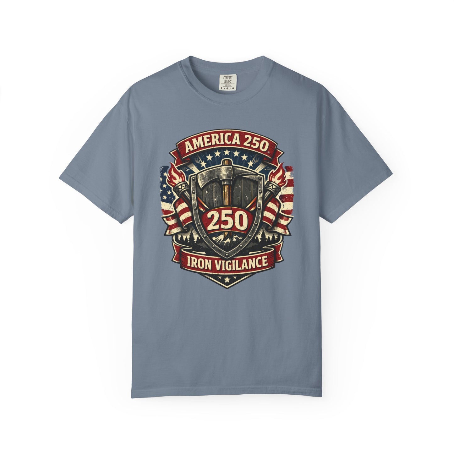America 250 Shield Iron Vigilance T-Shirt