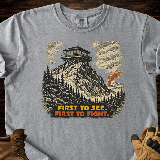 First to See, First to Fight T‑Shirt