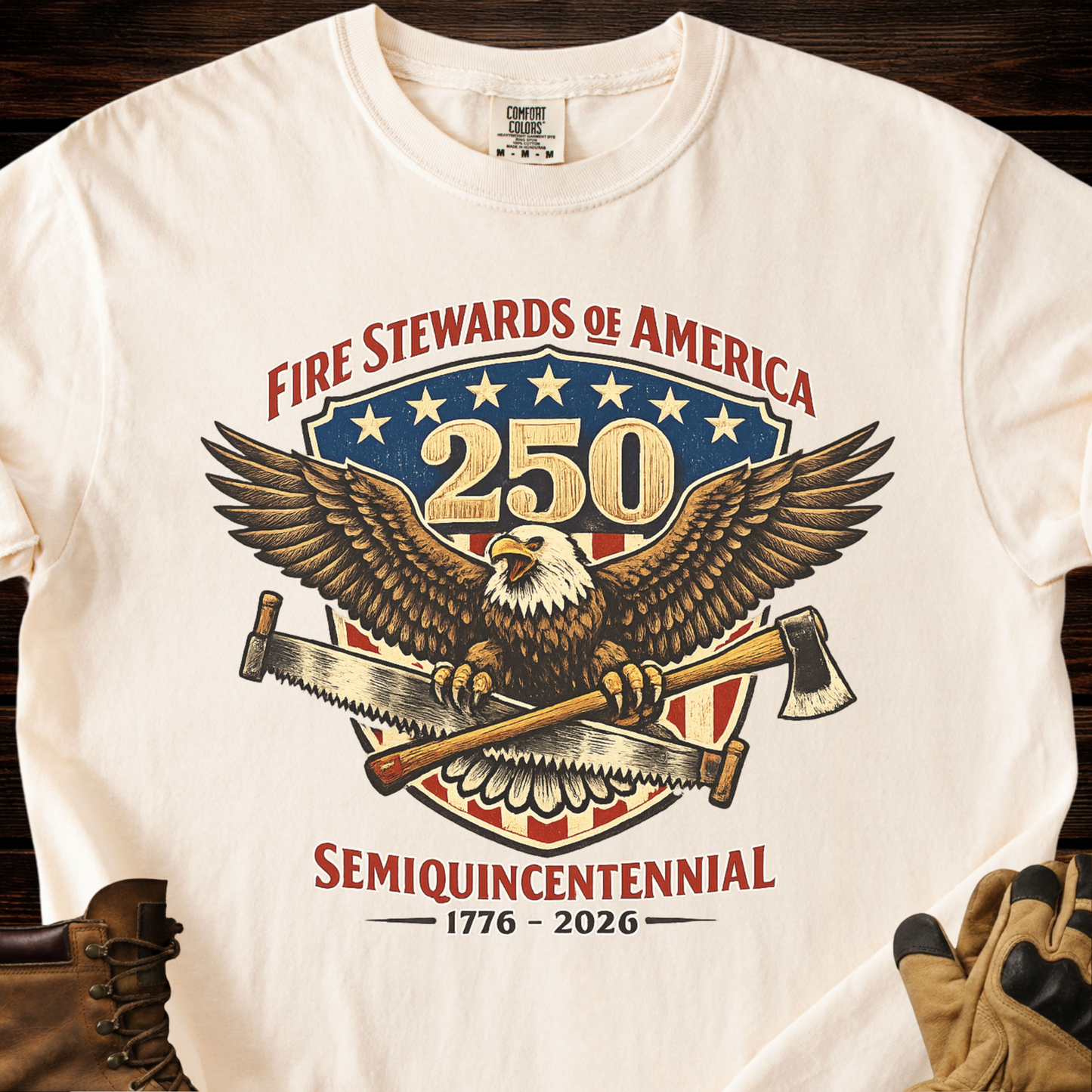 Fire Stewards of America 250th Semiquincentennial T-Shirt