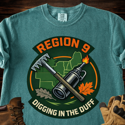 Region 9 Digging In The Duff T-Shirt