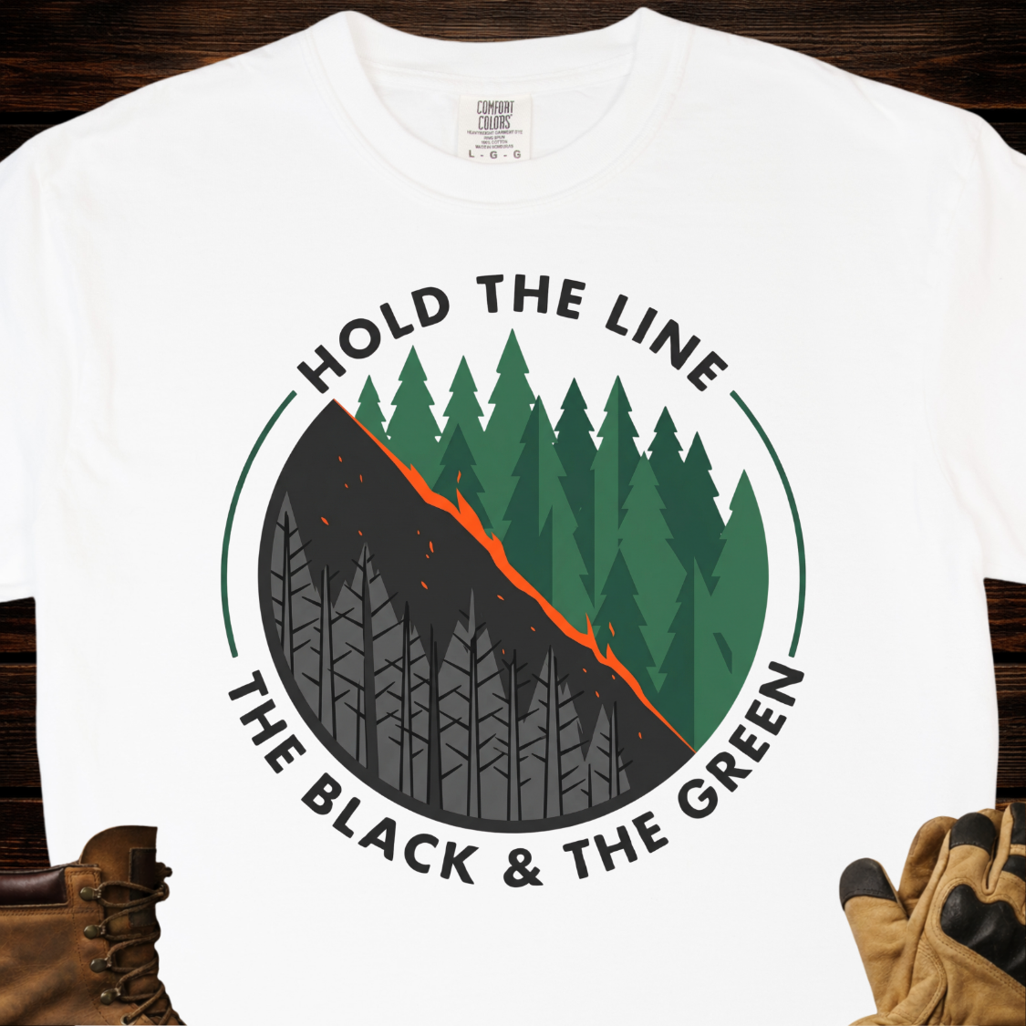 Hold The Line The Black & The Green T-Shirt