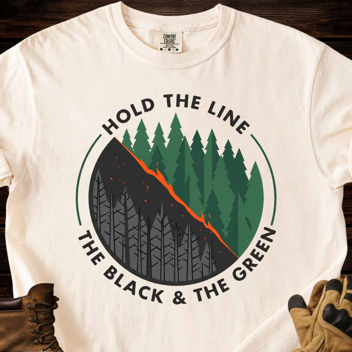 Hold The Line The Black & The Green T-Shirt