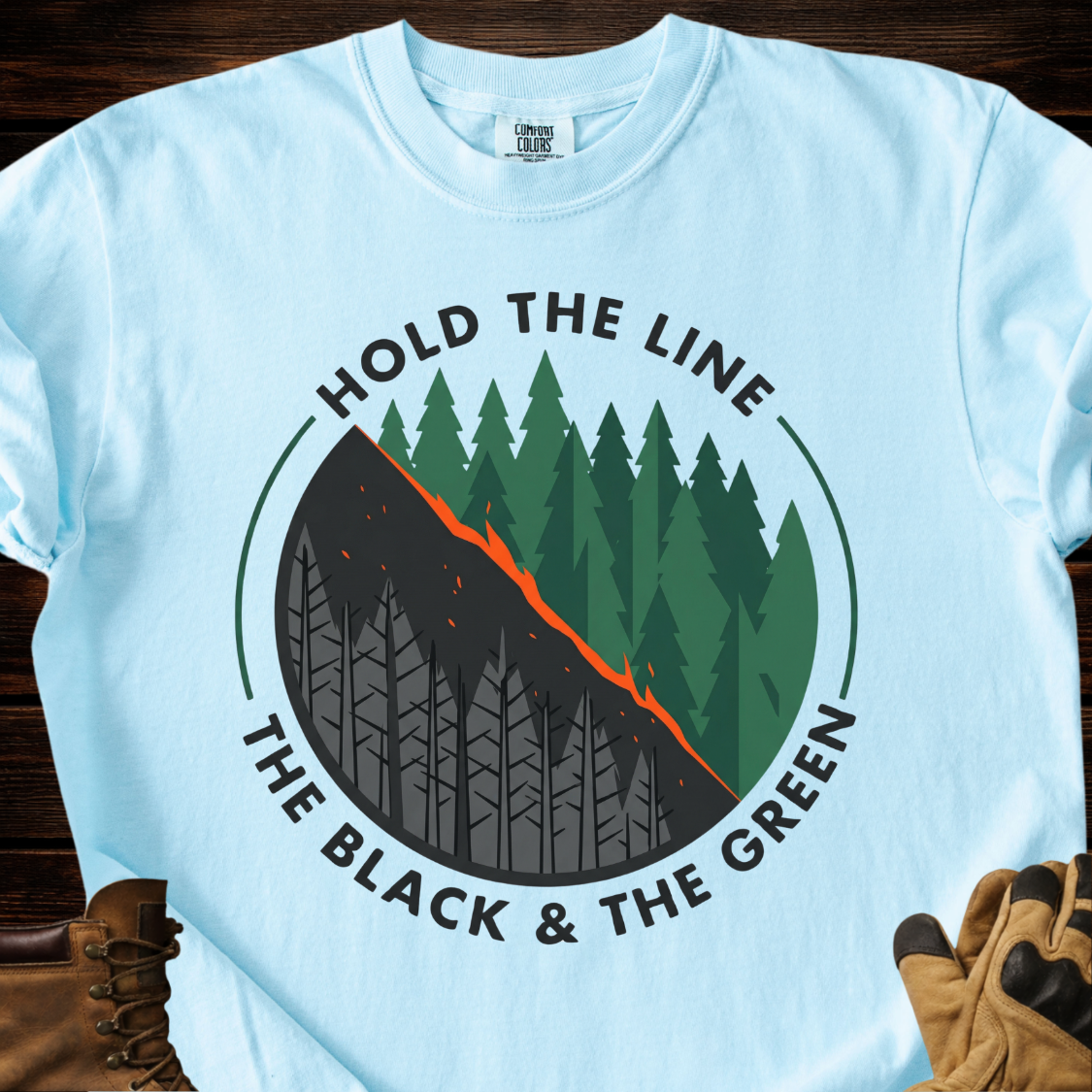 Hold The Line The Black & The Green T-Shirt