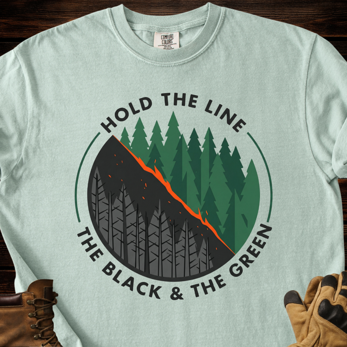 Hold The Line The Black & The Green T-Shirt