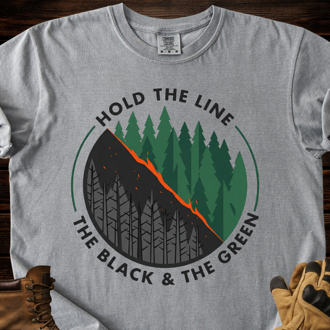 Hold The Line The Black & The Green T-Shirt