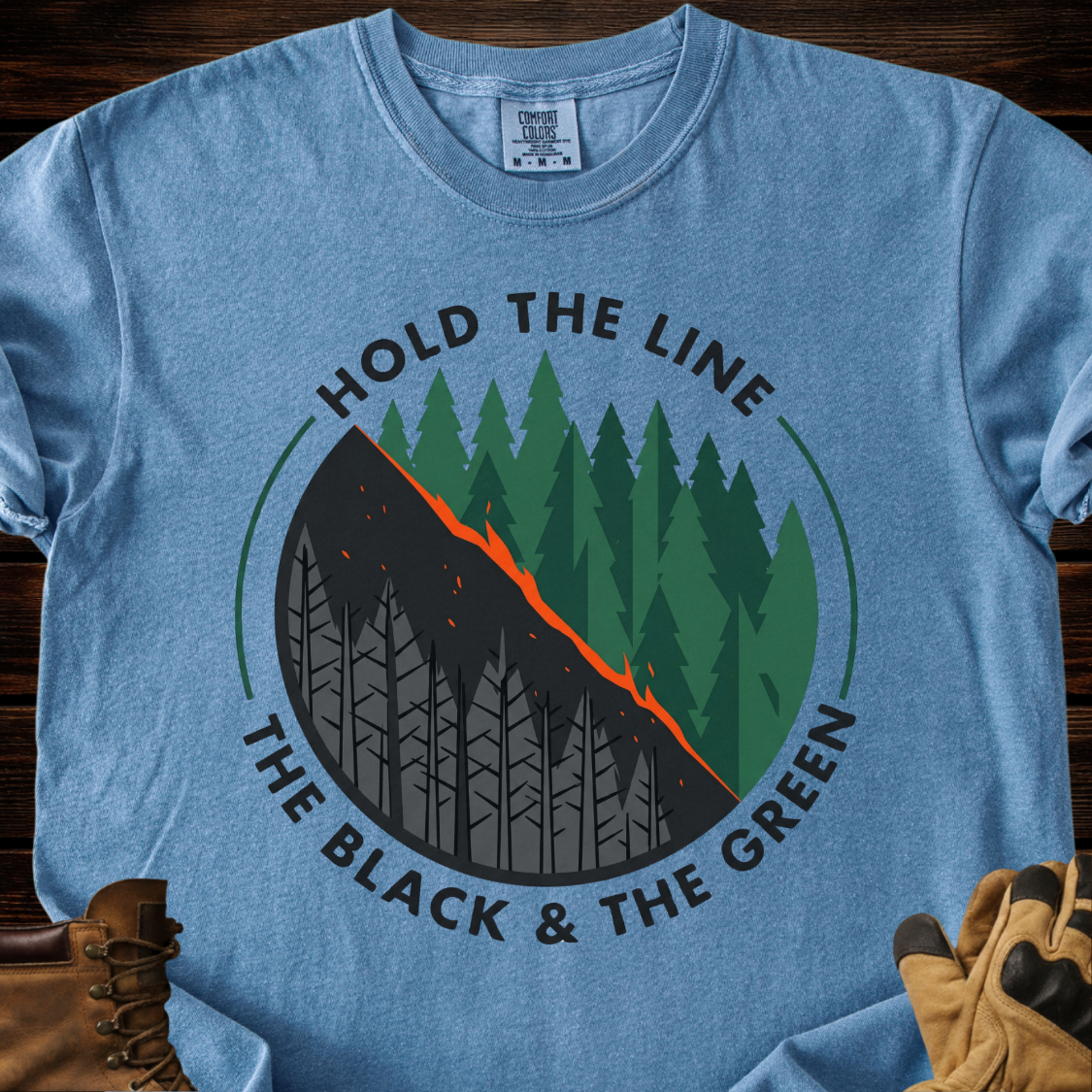 Hold The Line The Black & The Green T-Shirt