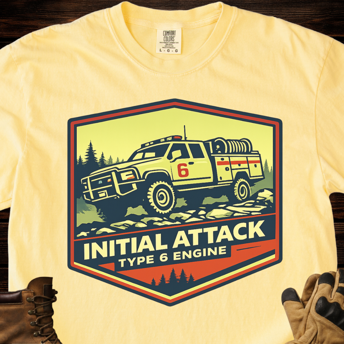 Initial Attack Type 6 Engine T-Shirt