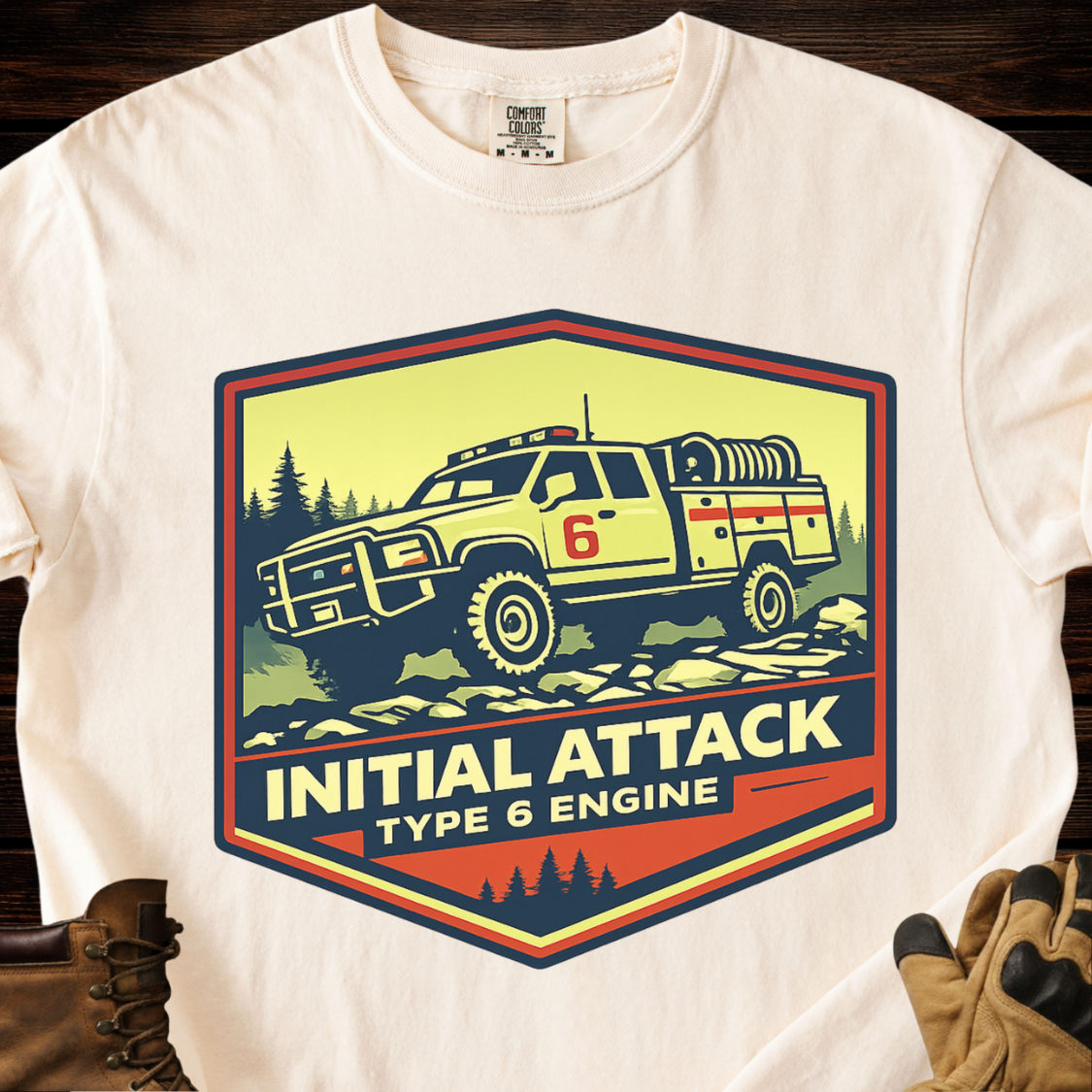 Initial Attack Type 6 Engine T-Shirt