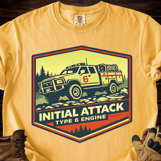 Initial Attack Type 6 Engine T-Shirt