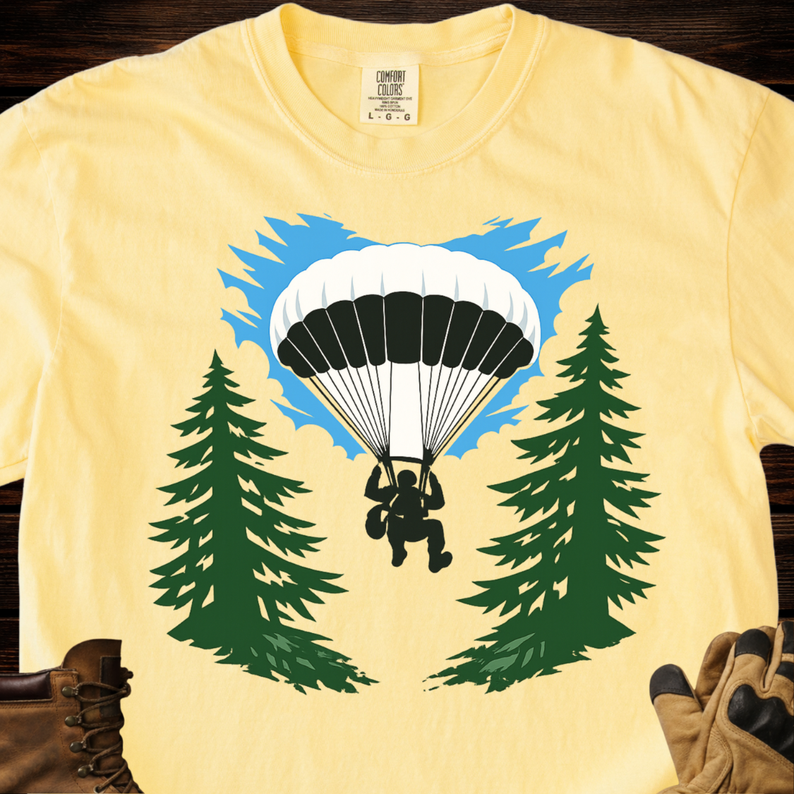 Parachute Between Pines T-Shirt