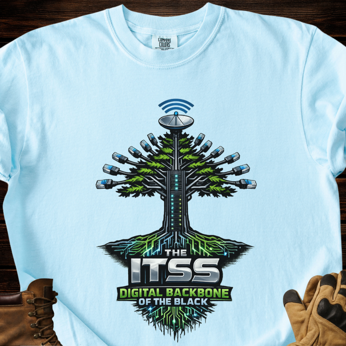 The ITSS Digital Backbone Of The Black T-Shirt