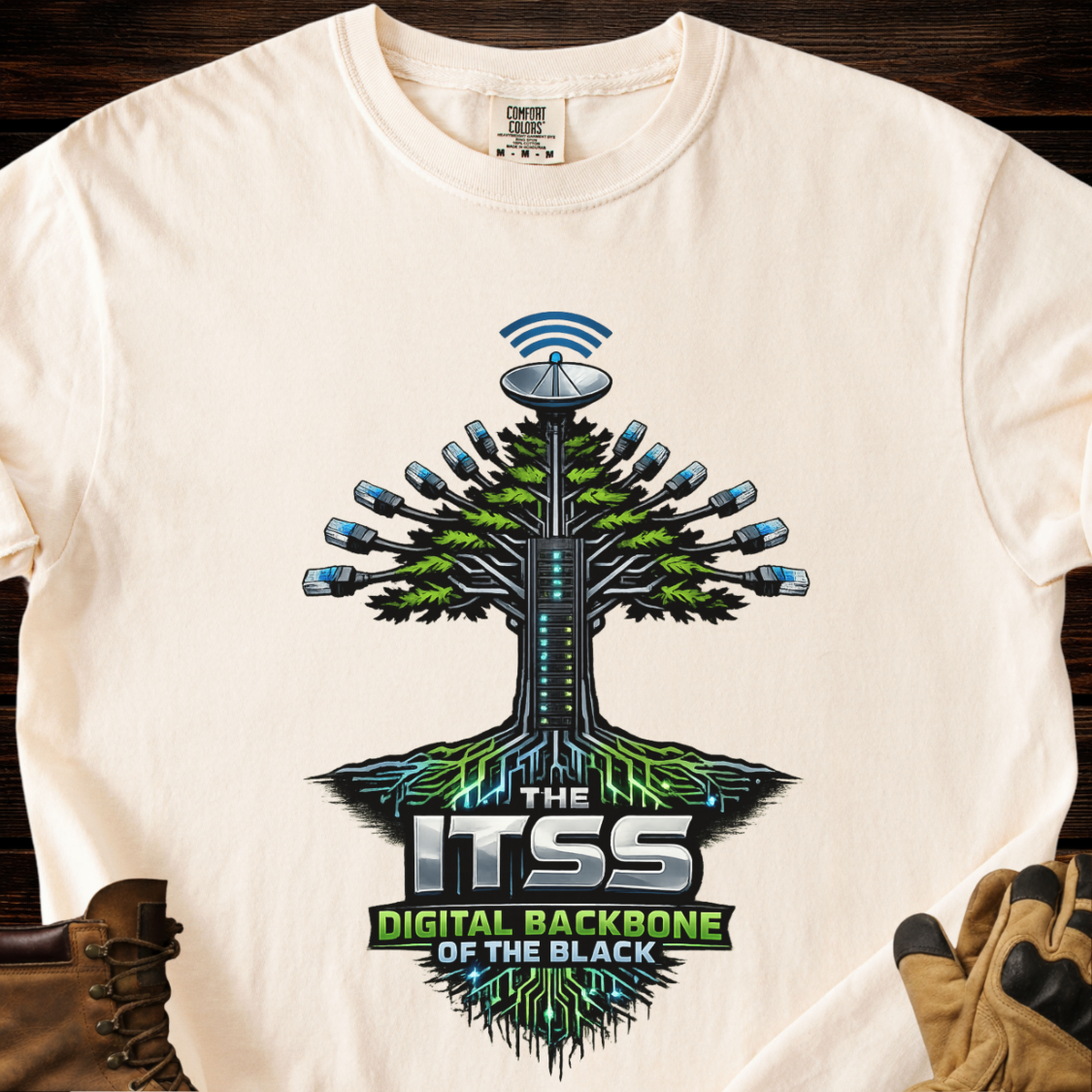 The ITSS Digital Backbone Of The Black T-Shirt