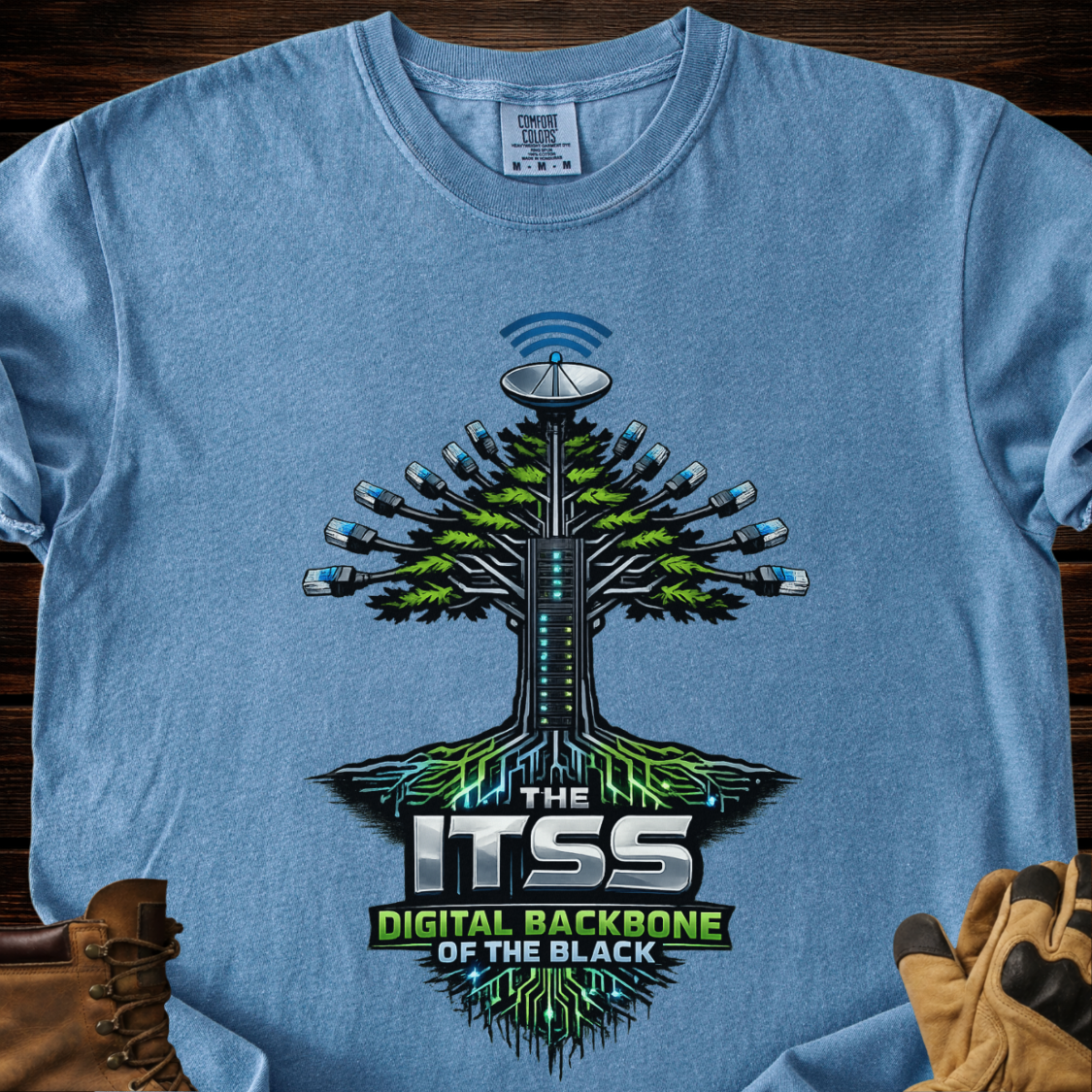 The ITSS Digital Backbone Of The Black T-Shirt