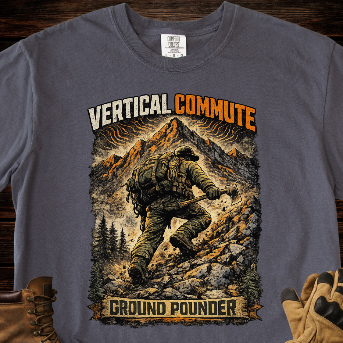Vertical Commute Ground Pounder T-Shirt