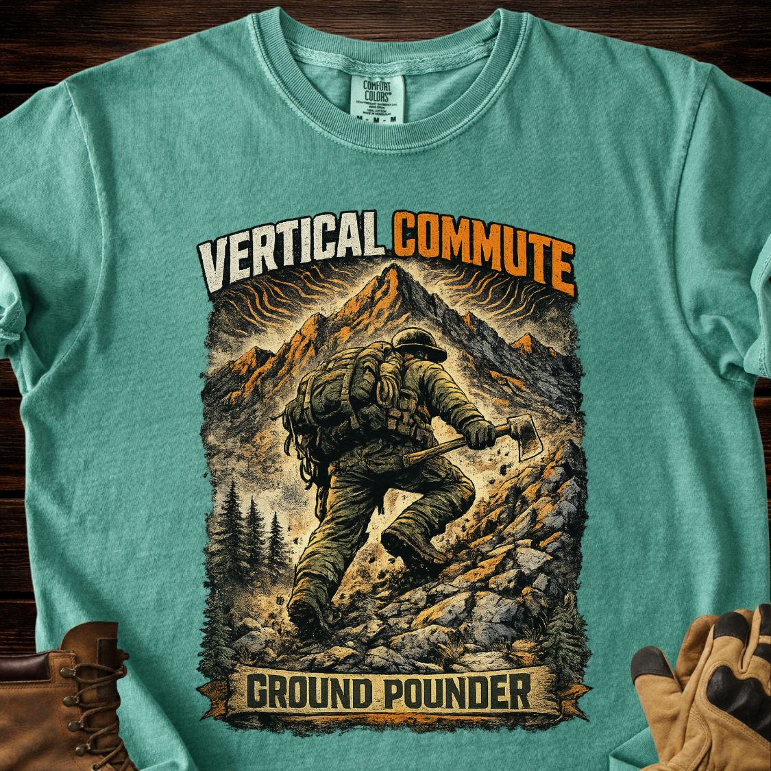 Vertical Commute Ground Pounder T-Shirt