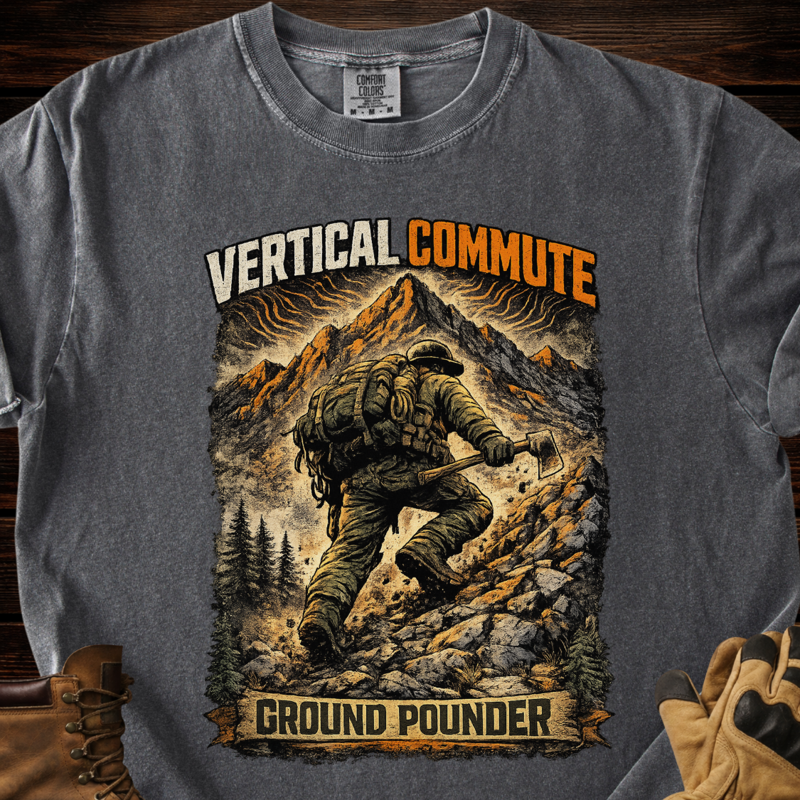 Vertical Commute Ground Pounder T-Shirt