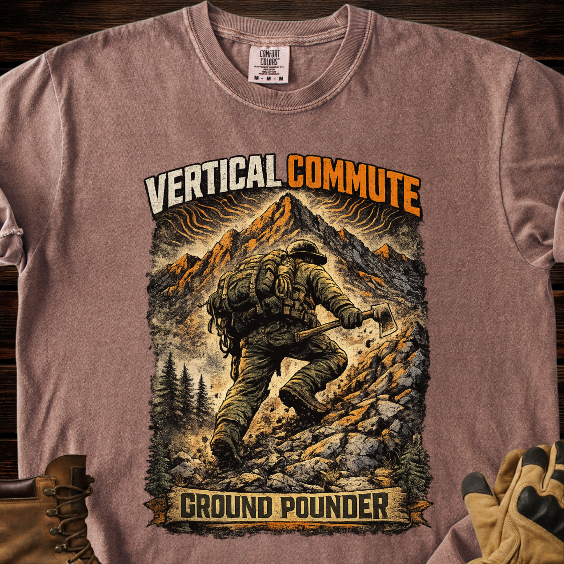 Vertical Commute Ground Pounder T-Shirt