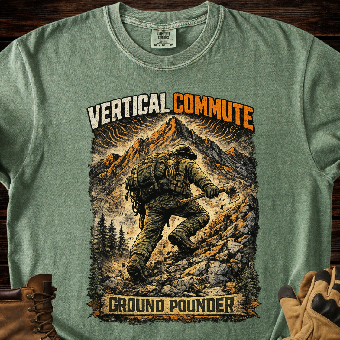 Vertical Commute Ground Pounder T-Shirt