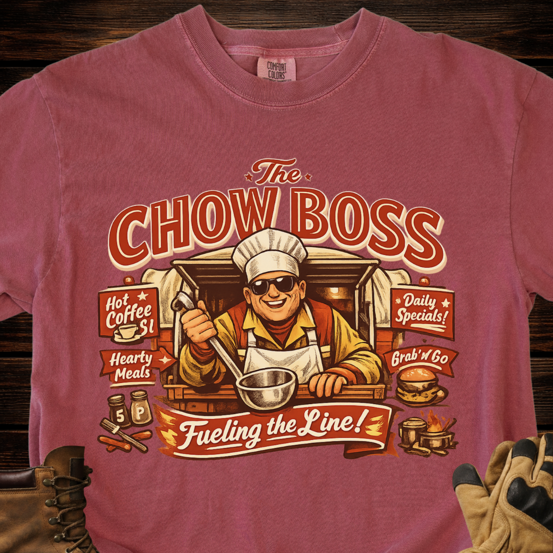 The Chow Boss Fueling The Line T-Shirt