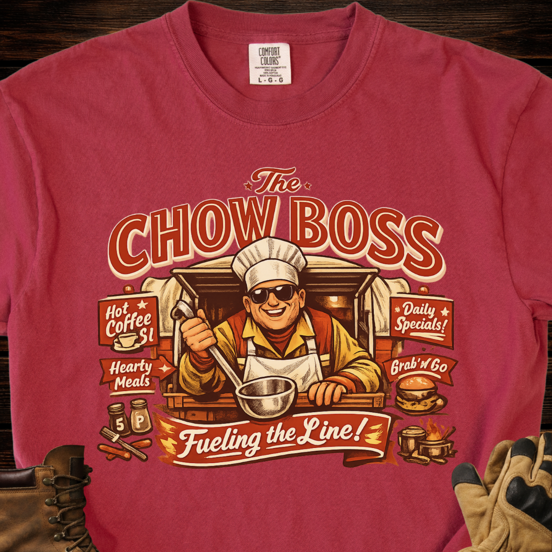 The Chow Boss Fueling The Line T-Shirt