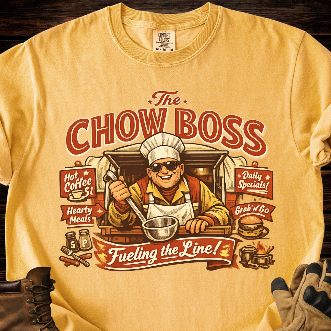 The Chow Boss Fueling The Line T-Shirt