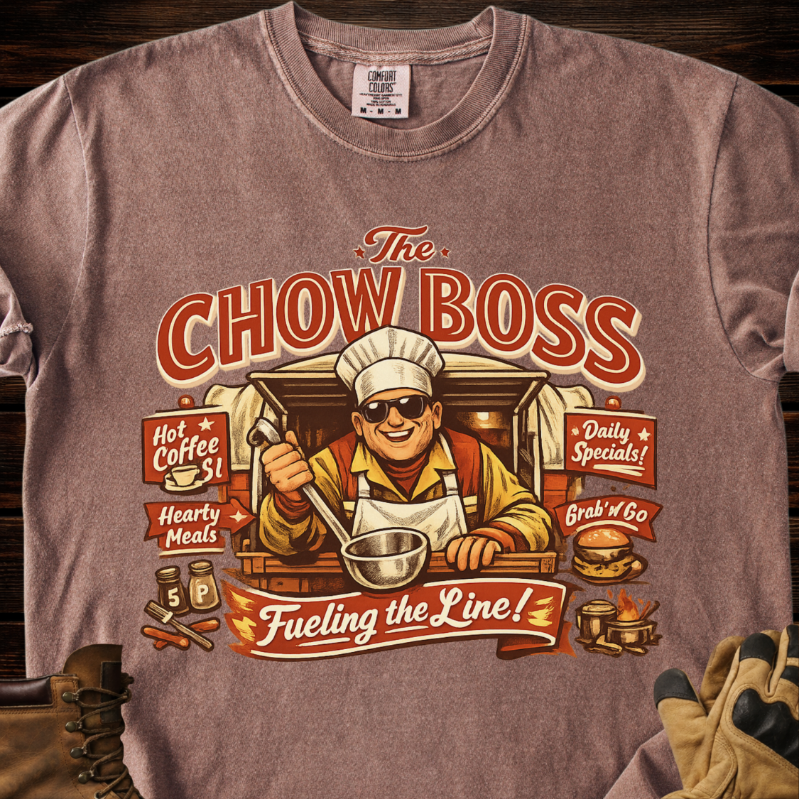 The Chow Boss Fueling The Line T-Shirt