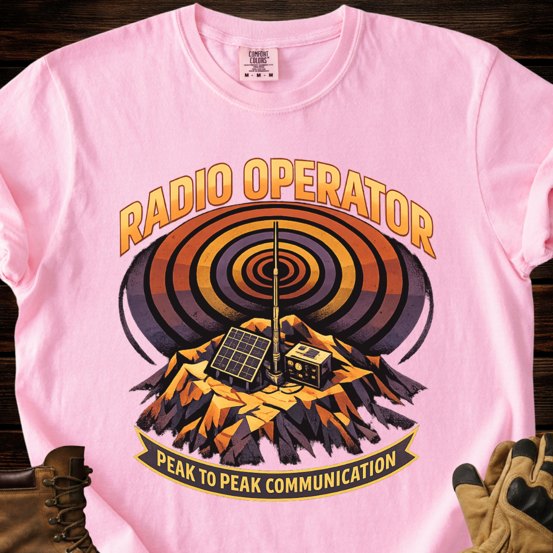 Radio Operator Peak To Peak Communication T‑Shirt