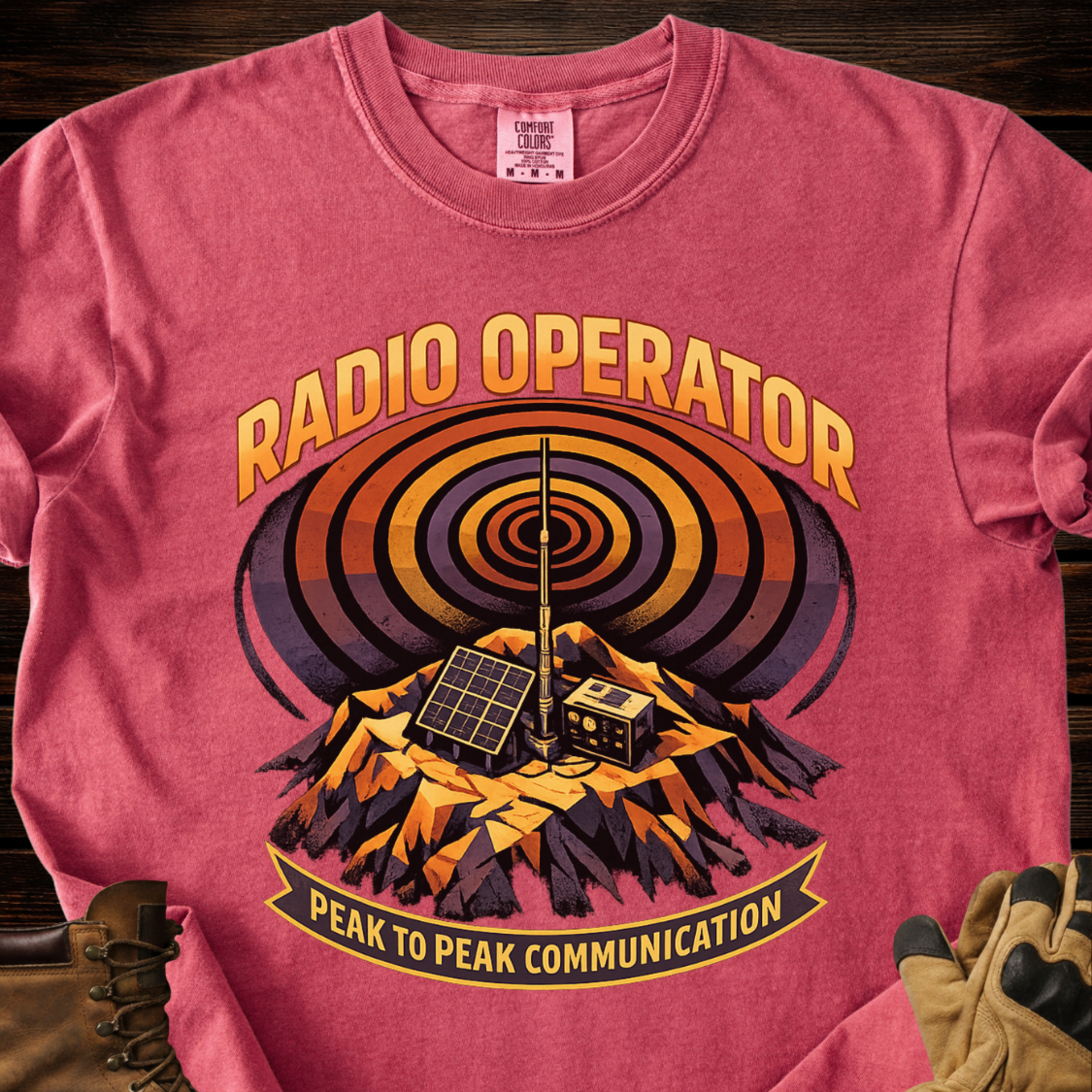 Radio Operator Peak To Peak Communication T‑Shirt