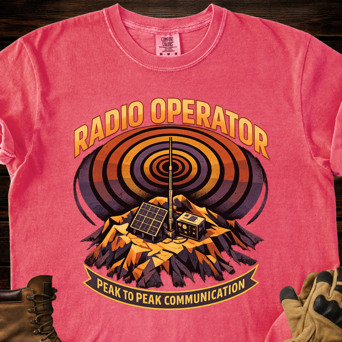 Radio Operator Peak To Peak Communication T‑Shirt