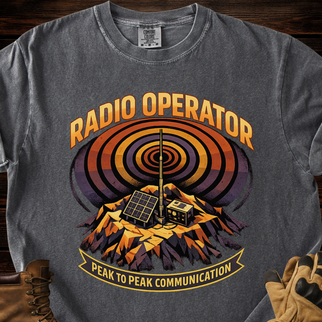 Radio Operator Peak To Peak Communication T‑Shirt