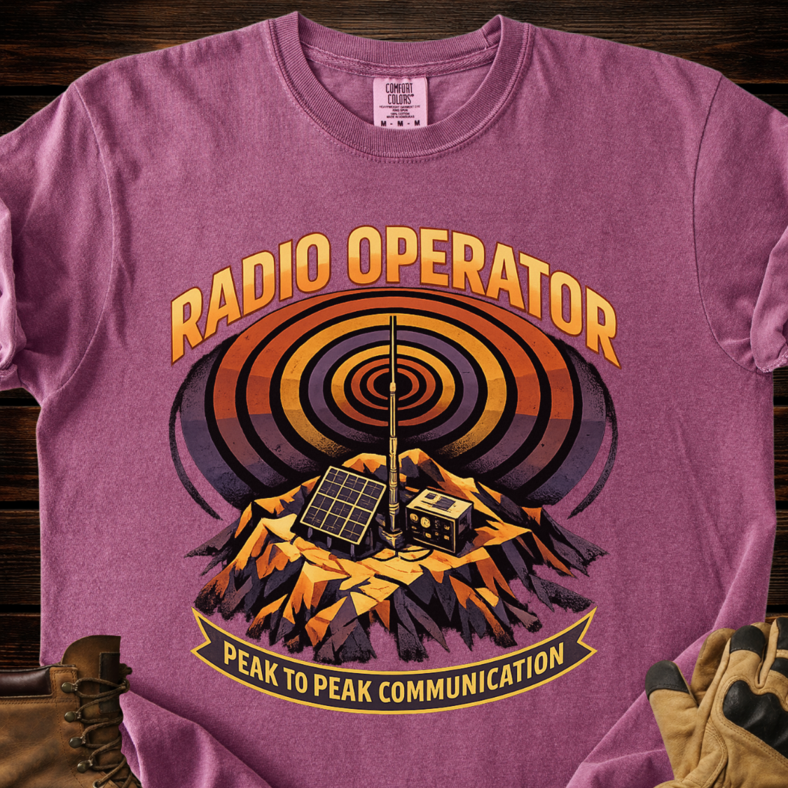 Radio Operator Peak To Peak Communication T‑Shirt
