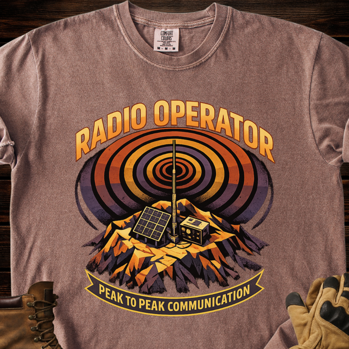 Radio Operator Peak To Peak Communication T‑Shirt