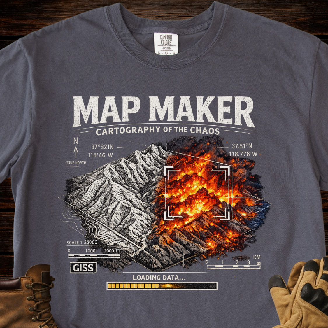 Map Maker Cartography Of The Chaos T-Shirt