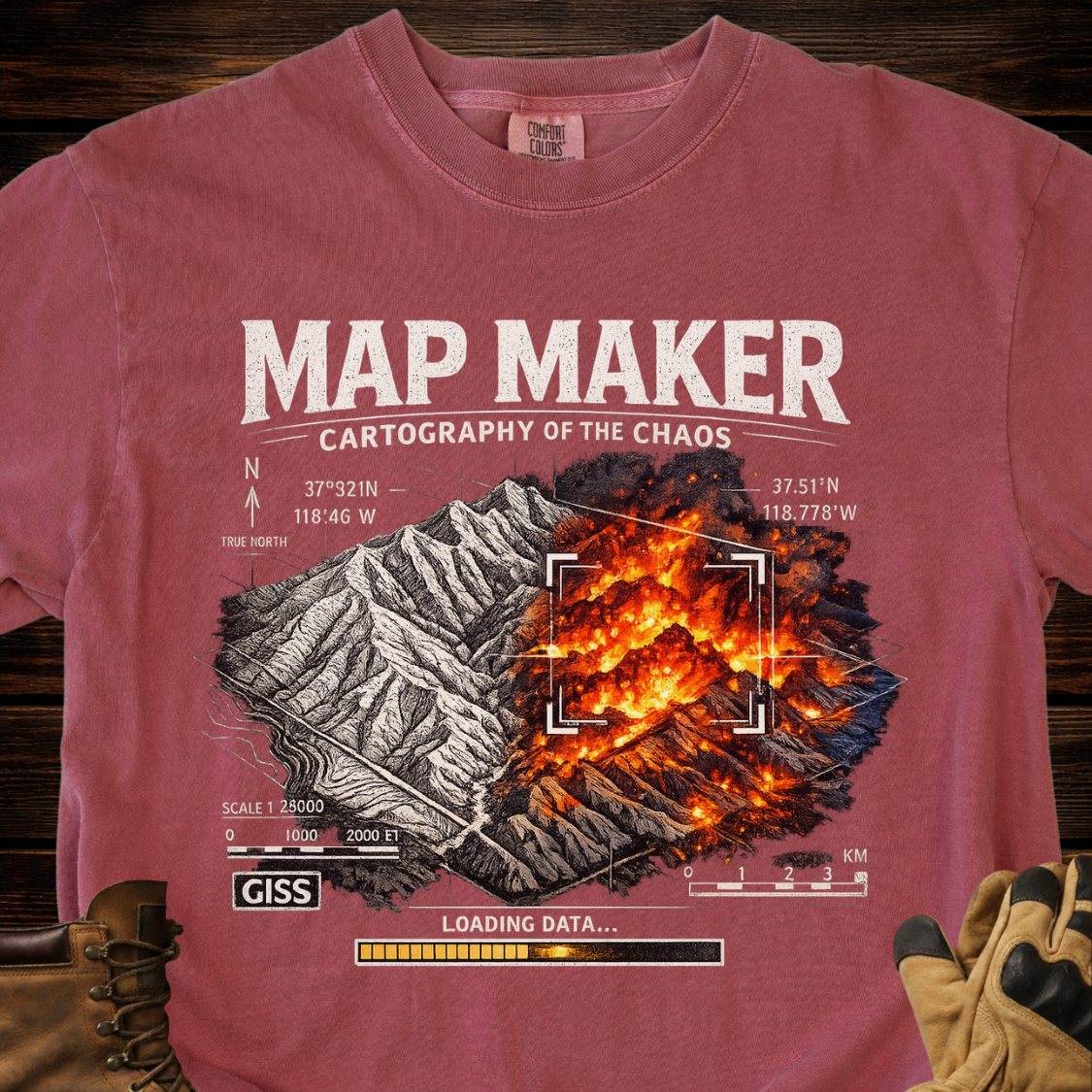 Map Maker Cartography Of The Chaos T-Shirt
