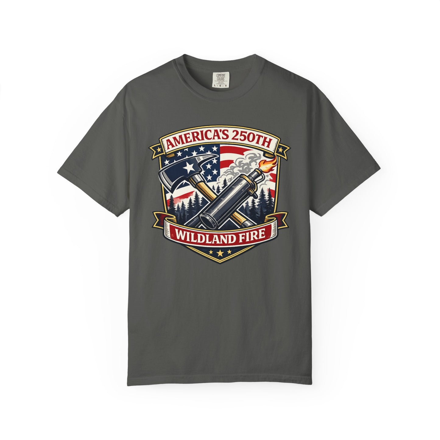 America's 250th Patriotic Firefighter T-Shirt