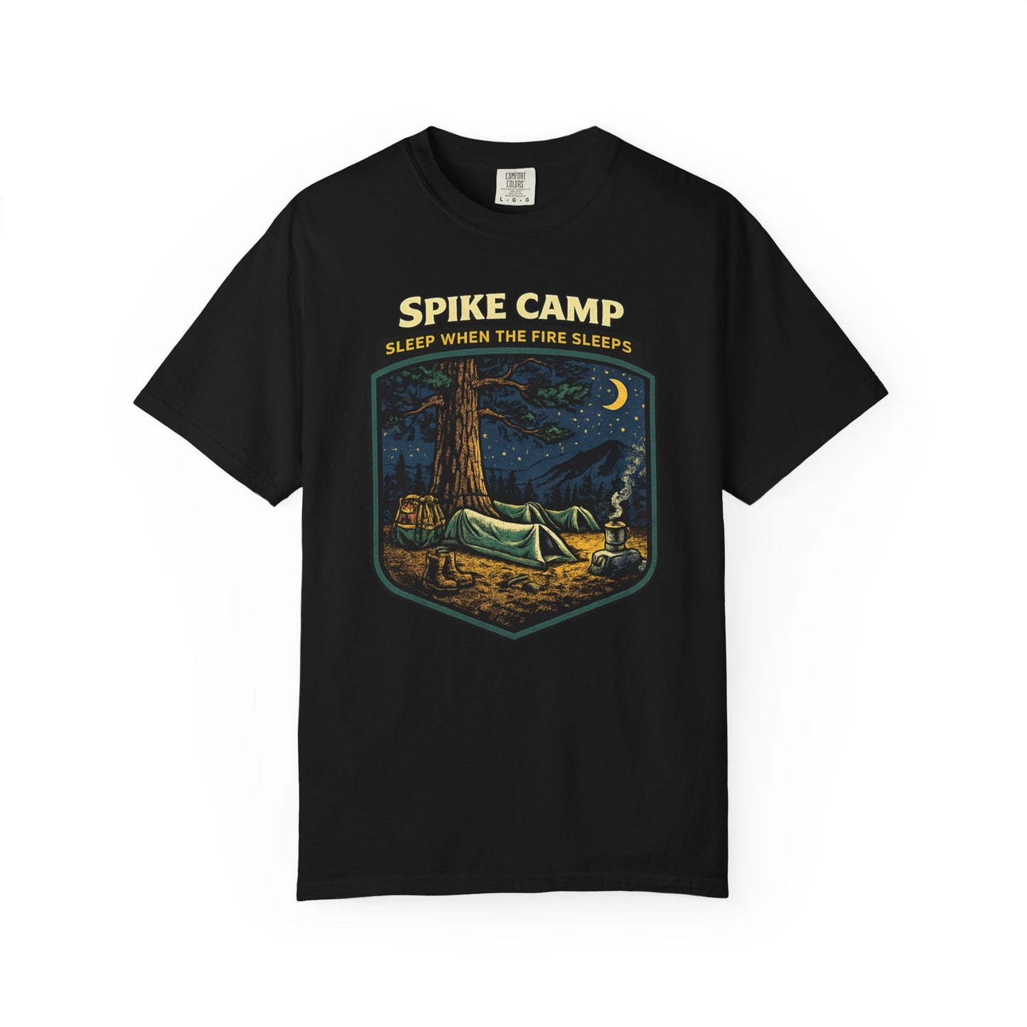 Spike Camp Sleep When the Fire Sleeps T-Shirt