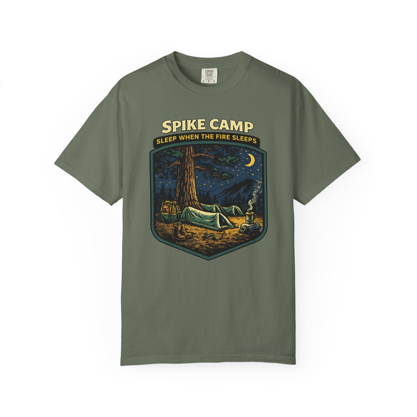 Spike Camp Sleep When the Fire Sleeps T-Shirt