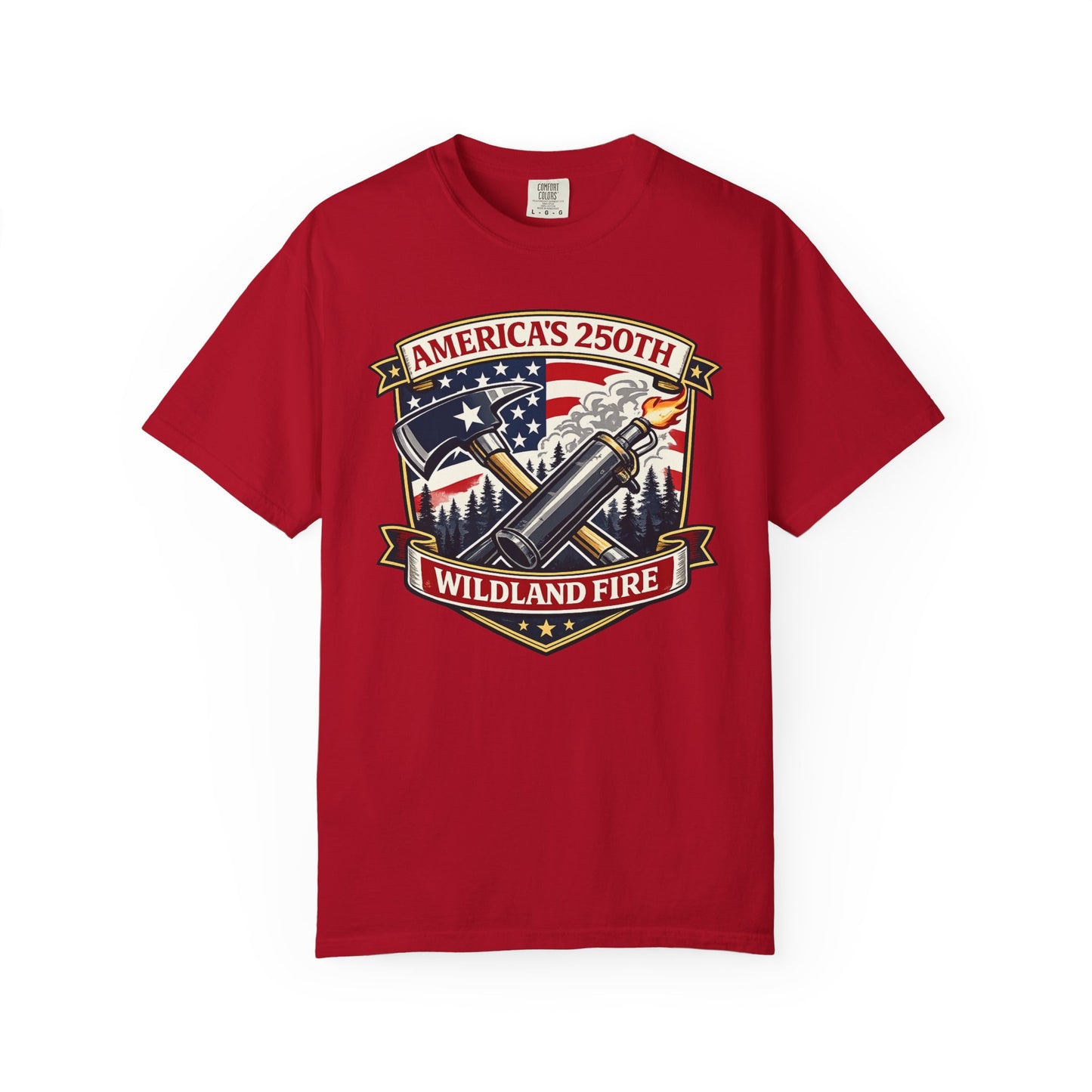America's 250th Patriotic Firefighter T-Shirt
