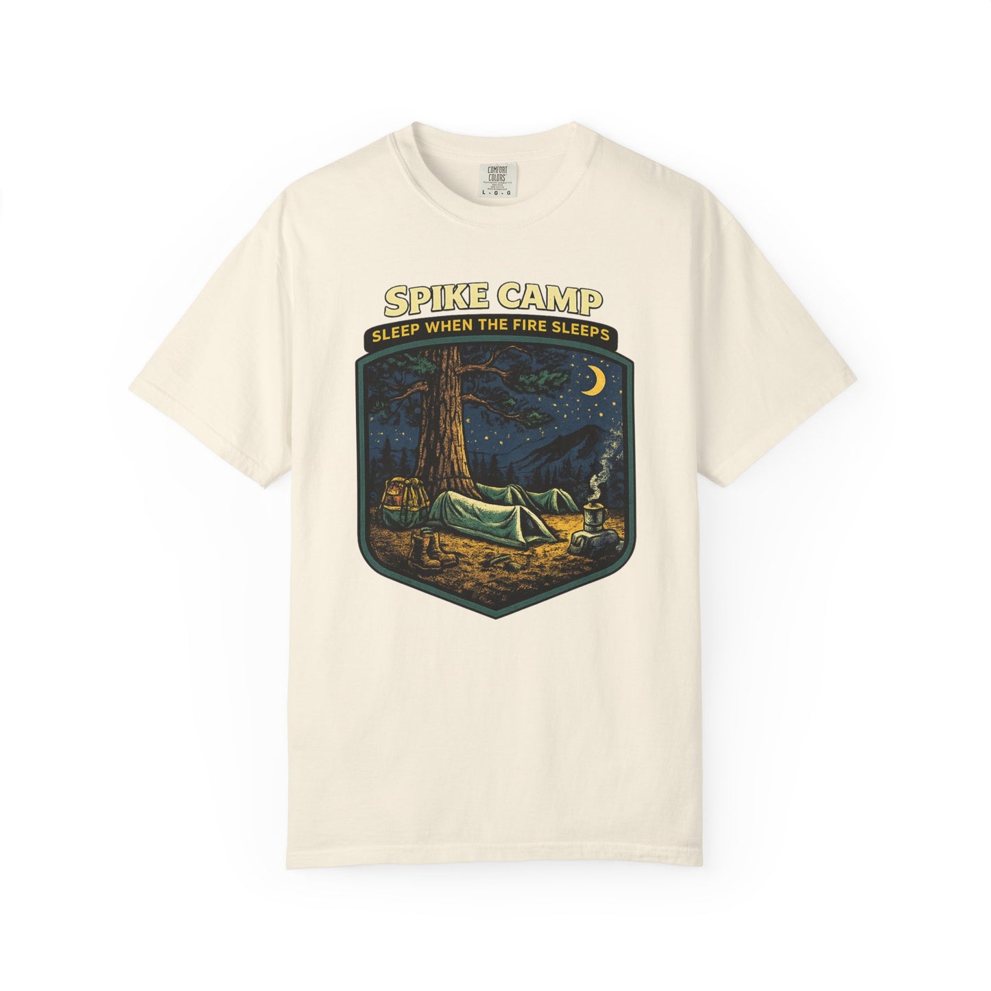 Spike Camp Sleep When the Fire Sleeps T-Shirt